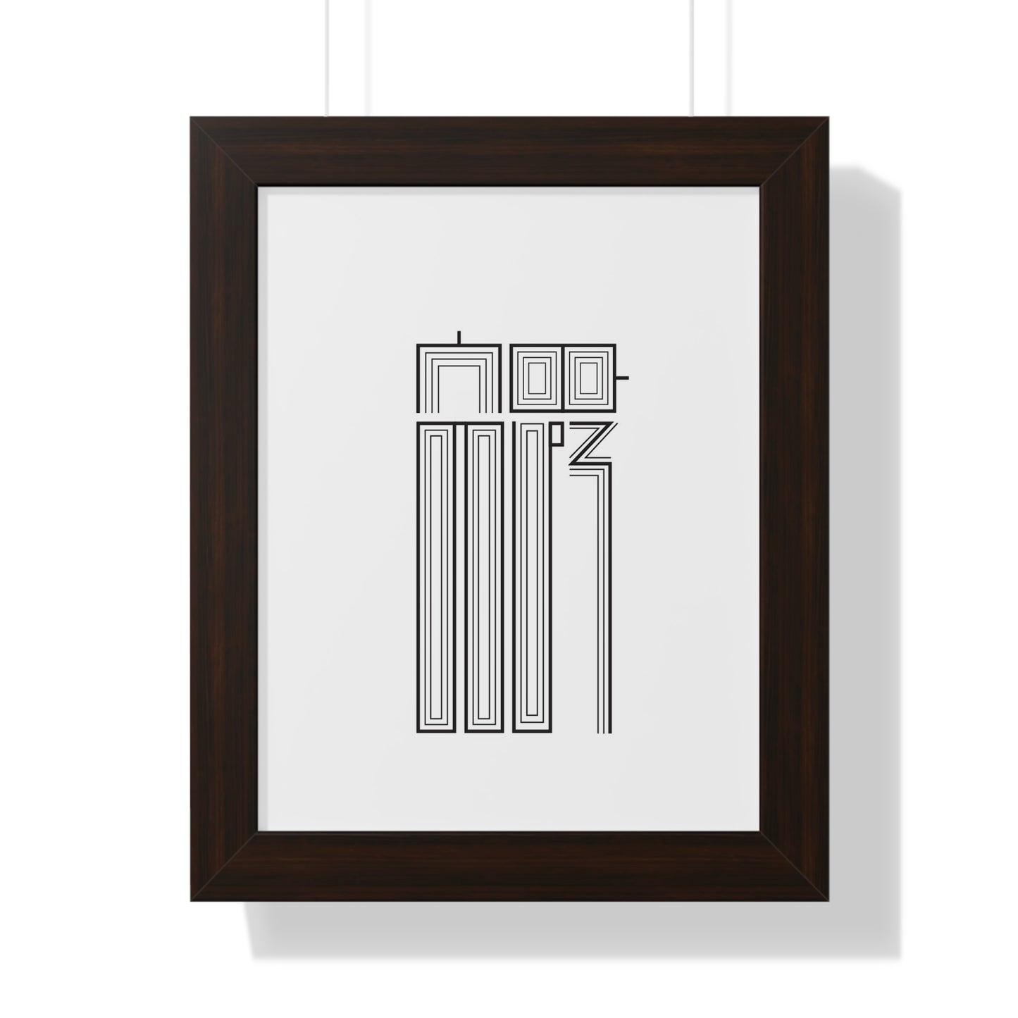 Framed Vertical Poster